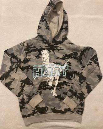 Felpa mimetica con cappuccio “Instinct to Hunt”