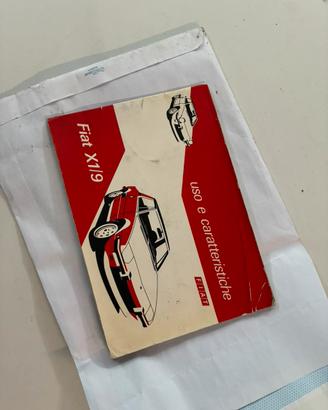 Libretto uso e manutenzione fiat X1 9