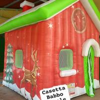 Casetta natalizia gonfiabili casa babbo natale