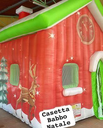 Casetta natalizia gonfiabili casa babbo natale