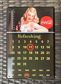 Calendario perpetuo coca cola con termometro