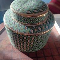 biscottiera in ceramica decorata