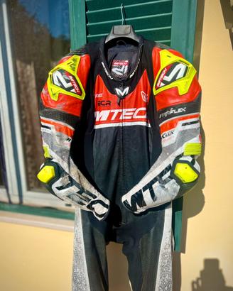 Tuta moto in pelle M-Tech Ring Replica