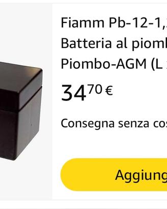 BATTERIA FIAMM , 1,2 Ah 12 V