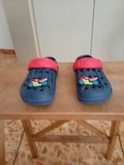 Ciabatte bimbo tg 24 blu con moto