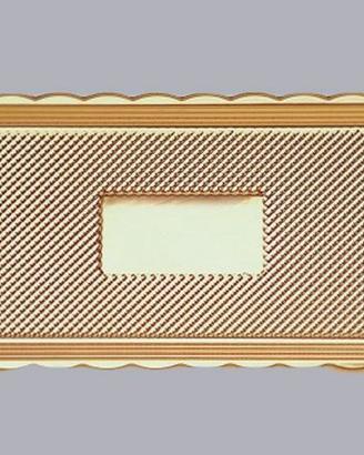 12 pz Vassoi dorati portadolci 15x26 pasticceria