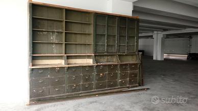 CASSETTIERA LIBRERIA ANTICA L. 4 metri