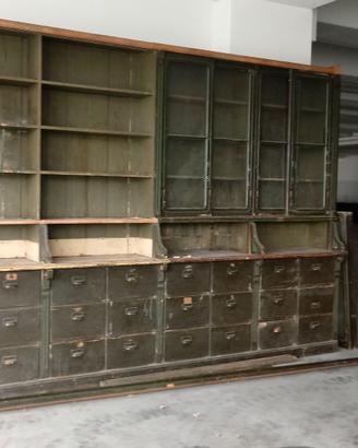 CASSETTIERA LIBRERIA ANTICA L. 4 metri