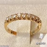 FEDINA ORO GIALLO 18kt. CON DIAMANTI NATURALI