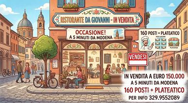 Ristorante pizzeria Modena vicinanze - no bar 5E