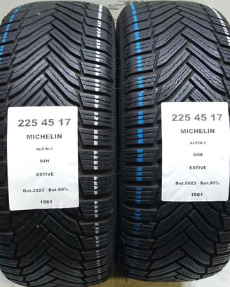 2 GOMME 225 45 17 MICHELIN A1961