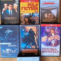 10 VHS originali Film anni 80-90