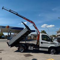Iveco daily 35c12 con gru fassi e ribaltabile