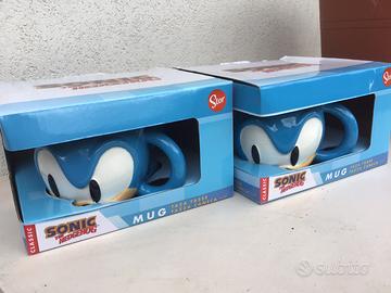 2 TAZZE SONIC  HEDGEHOG 3D