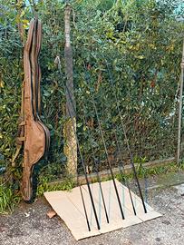 Set Canne Kaizen Green 12 ft 3 lb  +Sacca original