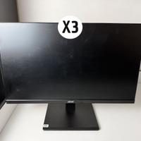 3x Monitor Acer V247Y 23.8" IPS Full HD HDMI VGA