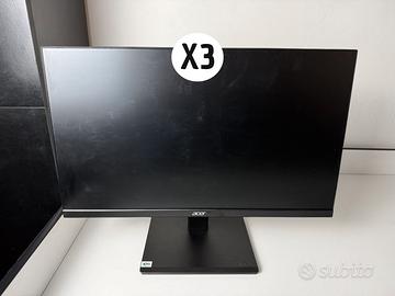 3x Monitor Acer V247Y 23.8" IPS Full HD HDMI VGA