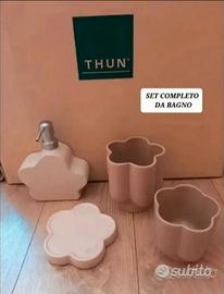 THUN ,METÀ PREZZO, SET 4 PZ. COMPLETO DA BAGNO 