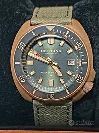 Nethuns Aqua bronze movimento Seiko 6r15