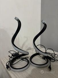 Elegante coppia di lampade a led