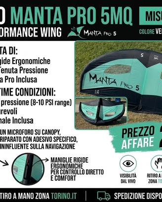 ala Wing foil manta pro 5 mq