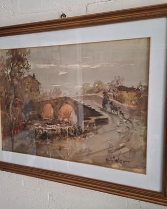 QUADRO  "ACQUERELLO" GIULIO  FALZONI 