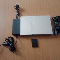 PS2 Slim SCPH-70004 Argento(Console e Cavi)