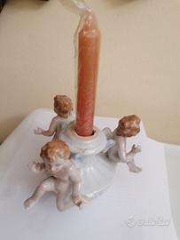 portacandela angioletti porcellana 