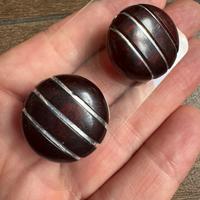 Orecchini vintage anni 80 bachelite