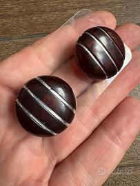 Orecchini vintage anni 80 bachelite