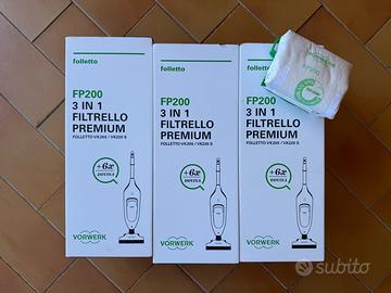 Sacchetti FP200 Folletto 3 scatole