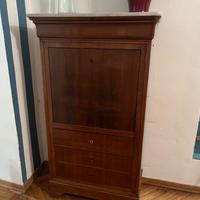 Secretaire antico con piano in marmo