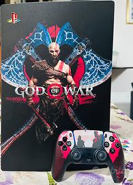 PRO Controller ps5 nero tema God of war