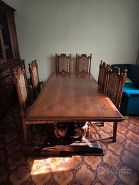 Tavolo e 6 sedie vintage