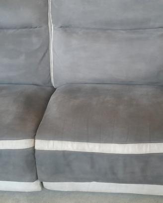 divano poltrona elettrico alcantara 2 posti 