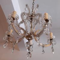 Lampadario Maria Cristina 6 luci anni '50 perfetto