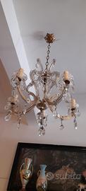 Lampadario Maria Cristina 6 luci anni '50 perfetto