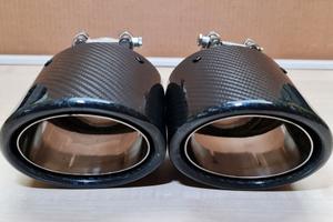 Terminali finali scarico in carbonio ovali