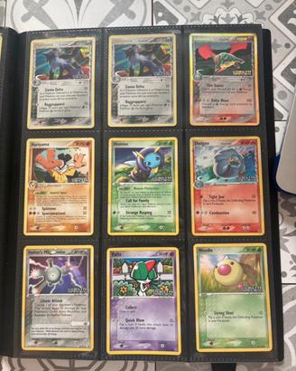12 carte stamped holo set ex specie delta, ITA/ENG