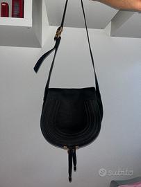 Chloè Saddle Marcie nera mai usata