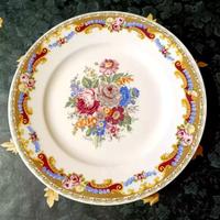 Piatto Limoges vintage Ø25 porcellana dipinta oro