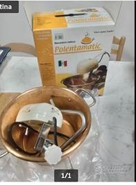 Paiolo  polenta elettrico in rame