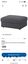 Pouf contenitore  IKEA Vimle