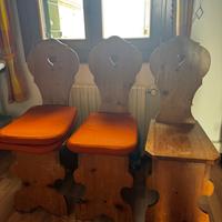Set di sedie sgabello stile Rinascimentale – le