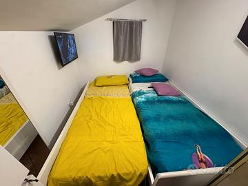 letto singolo con letto estraibile 