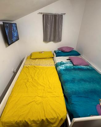 letto singolo con letto estraibile 