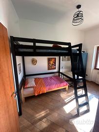Letto a castello ikea stora nero