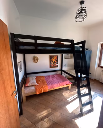Letto a castello ikea stora nero