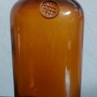 Bottiglia di vetro ambra Farmacia tedesca E. Merck