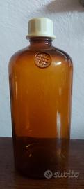 Bottiglia di vetro ambra Farmacia tedesca E. Merck